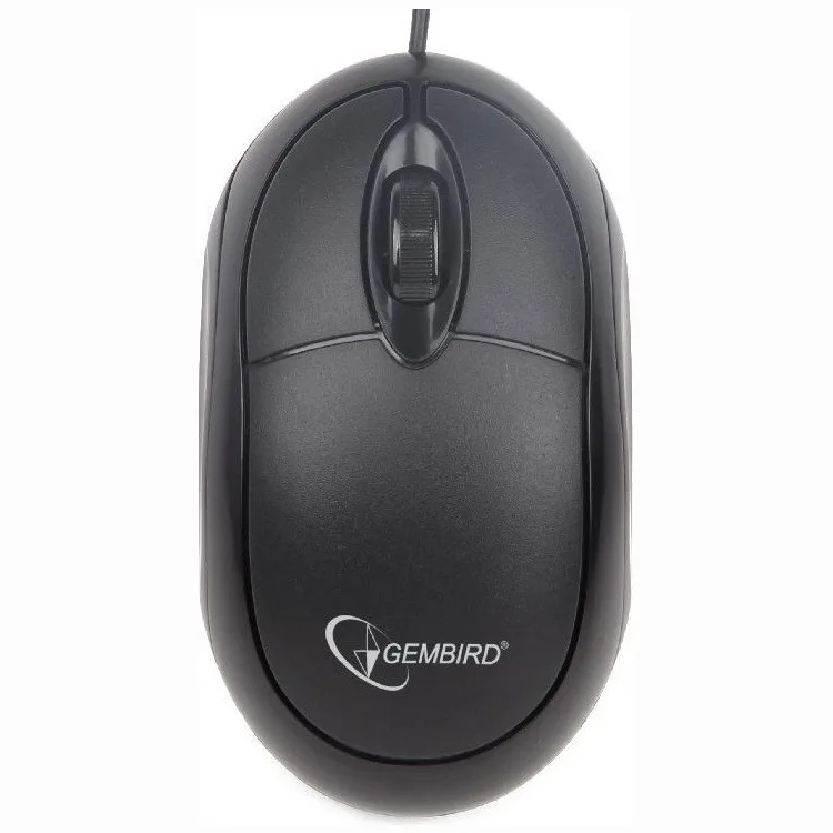 MOUSE GEMBIRD, PC sau NB, cu fir, USB, optic, 1000 dpi, butoane/scroll 3/1, , negru, "MUS-U-01" (timbru verde 0.18 lei)