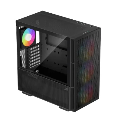 CARCASE DeepCool "CH560" Middle Tower ATX, USB3.0xxxx2, Audioxxxx1, negru, "R-CH560-BKAPE4-G-1" (timbru verde 0.32 lei)