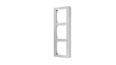 Panou frontal pentru 3 module videointerfon modular Hikvision DS-KD- ACW3/S; permite conectarea a 3 module de videointerfon modular; montare aplicata; materia otel inoxidabil; dimensiuni: 320.8mm x 107mm x 4mm;