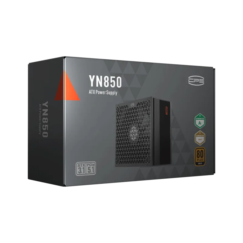 Sursa PCCooler "YN850", 850W, certificare 80 Plus Gold, modular, fan 135mm, negru, "P5-YN850-G1F" (timbru verde 2 lei)