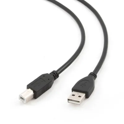 CABLU USB GEMBIRD pt. imprimanta, USB 2.0 (T) la USB 2.0 Type-B (T), 1.8m, conectori auriti, black, "CCP-USB2-AMBM-6" / 45505977 (timbru verde 0.08 lei)