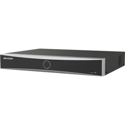 NVR Hikvision 8 canale AcuSearch DS-7608NXI-K1(E); Enable AI by NVR: 8- ch@1080p (2 MP, 30 fps) / Disable AI by NVR: 8-ch@1080p (2 MP, 30 fps), H.265, H.265+, H.264, H.264+, iesiri: HDMI (4K)/VGA independente, 1x SATA max 16TB pe HDD, AI by NVR: Facial