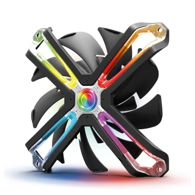 Ventilator Zalman "SF120", 120mm, 1500 RPM, FDB bearing, 54 cfm, RGB, 3-pin, 4-pin PWM, negru, "ZM-SF120" (timbru verde 0.18lei)