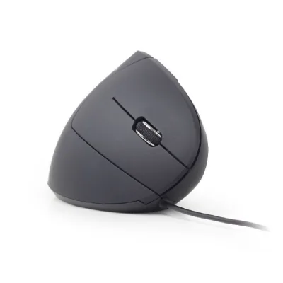 MOUSE GEMBIRD, PC sau NB, cu fir, USB, optic, 3200 dpi, butoane/scroll 6/1, ergonomic, negru, "MUS-ERGO-01" (timbru verde 0.18 lei)