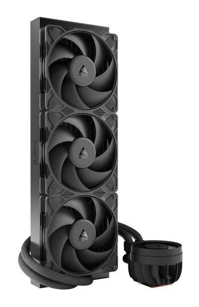 COOLER Arctic "Liquid Freezer III Pro 420", skt. LGA1851, LGA 1700, AM4, AM5, racire cu lichid, 3 x 140mm P14 Pro, 800 - 2800 RPM, , negru "ACFRE00181A" (timbru verde 2.00 lei)