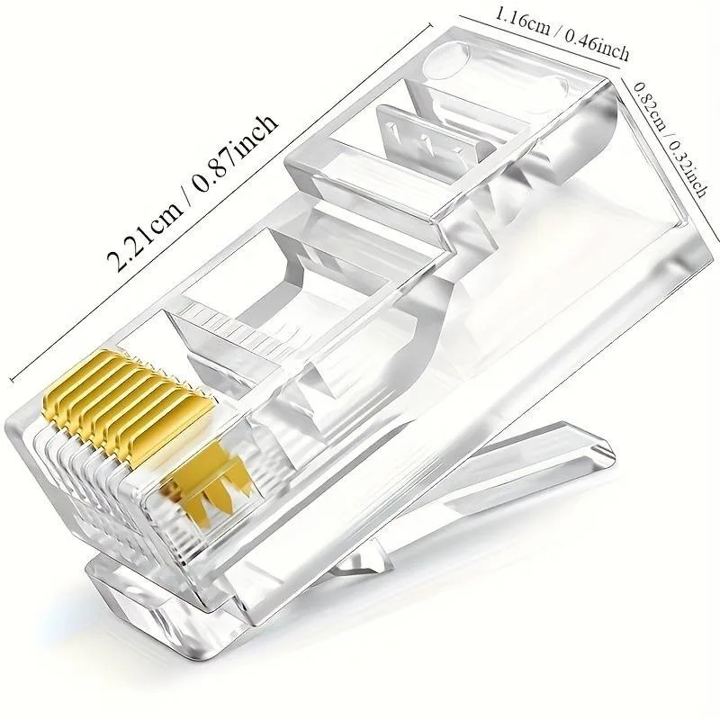 Mufa RJ45 UTP cat.6A passthrough (100 buc) - EMTEX "EMT-PR6A-UTP"