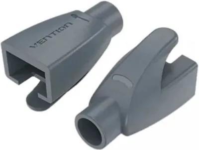 Manson mufe RJ-45 Vention pt. cablu UTP, FTP, SFTP, Cat5e | Cat6, RJ-45 (T), plastic, 50 buc, OD max 6mm, gri, "IODH0-50" (timbru verde 0.08 lei) -6922794750050