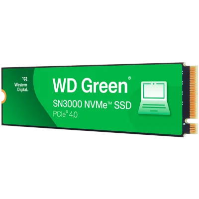 SSD WD Green SN3000 2TB M.2 2280 S3-M PCIe Gen4 x4 NVMe, Read/Write: 5000/4200 MBps, TBW: 250 "WDS200T4G0E-00CPS0"