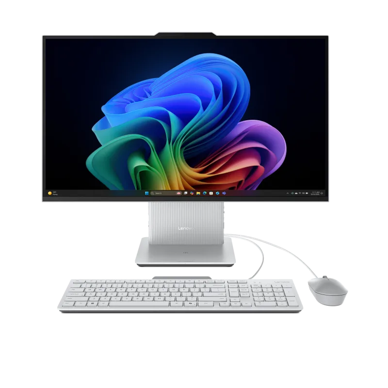 All-in-One Consumer Lenovo IdeaCentre AIO 27ILL11 cu procesor Intel Intel Core Ultra 7 256V pana la 4.8 GHz, 27 inch, FHD, 16 GB, Intel Intel Arc Graphics 140V, FreeDos, Grey, 2 ani Garantie