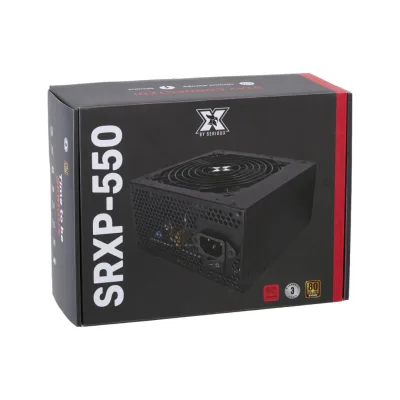 Sursa Serioux Energy 550W, 80+ Bronze, Ventilator 12cm, ATX, material metal, cabluri: 20+4-pin, 1x4+4-pin, 2x6+2-pin, negru