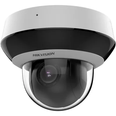 Camera de supraveghere IP Mini Dome PTZ 4X Outdoor 4MP Hikvision DS-2DE2A404IWG1-E/W, lentila varifocala: 2.8-12mm, iluminare min: Color: 0.005 Lux @ (F1.8, AGC ON),B/W: 0.001 Lux @ (F1.8, AGC ON),0 Lux with IR, microfon si difuzor incorporat, interfata