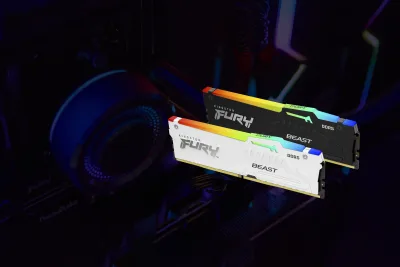 KINGSTON 16GB 6000MT/s DDR5 CL36 DIMM FURY Beast White RGB EXPO "KF560C36BWE2A-16"