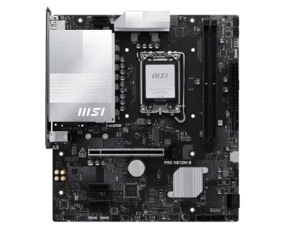 Placa de baza MSI PRO H810M-B, LGA1851, DDR5, mATX, Negru "PRO H810M-B"