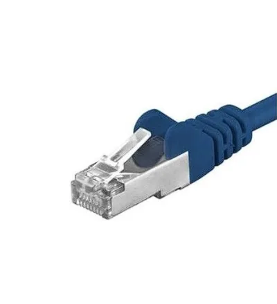 Patchcord SFTP RJ45-RJ45 Cat.6A, 1m, albastru, "SFTP-6A-1-BL" (timbru verde 0.08 lei)