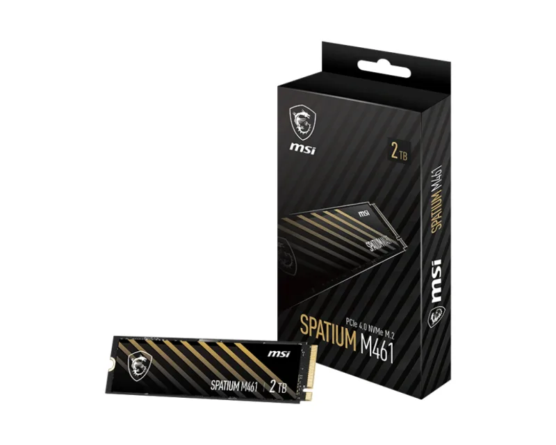 MSI SPATIUM M461 2TB SSD PCIe 4.0 NVMe M.2 "SPATIUM M461 PCIE 4.0 NVME M.2 2TB"