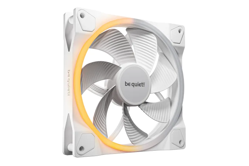 Ventilator be quiet "LIGHT WINGS", 140mm, 1300 rpm, rifle bearing, PWM, reversibil, negru, "BL134" (timbru verde 0.18 lei)