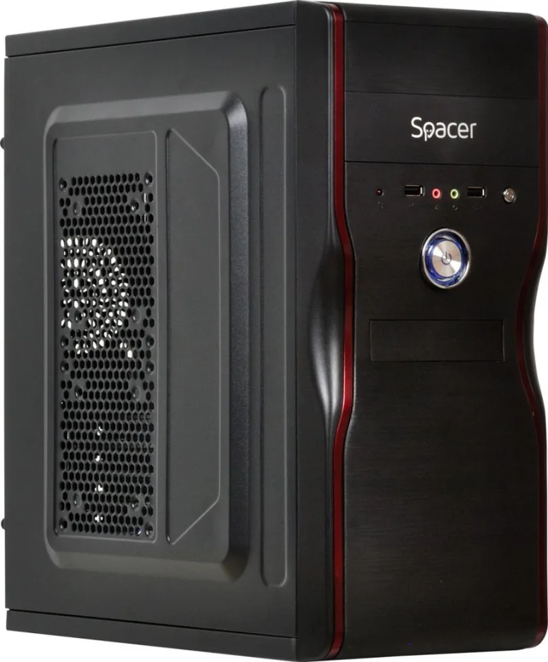 Carcasa SPACER New Mercury, Mid Tower, Black