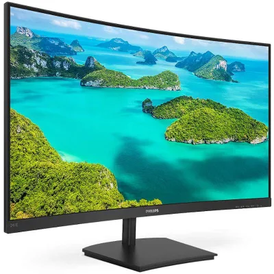 Monitor Consumer Philips 241E1SC/00, 23.6", 1920 x 1080 pixeli, Black, 3 ani Garantie