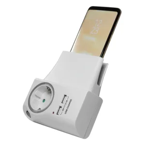 PRIZA LOGILINK, Schuko x 1, conectare prin Schuko (T), USB x 2, 16 A, protectie supratensiune, protectie copii, alb, "PA0165" (include TV 0.8lei)
