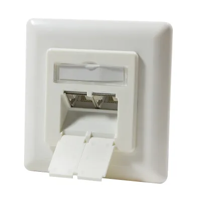 PRIZA RJ-45 aplicabila cu 2 iesiri LOGILINK pt. cablu FTP, Cat6A,RJ-45 (M) x 2, ecranat, plastic cu metal, pure white, 1 buc, "NP0021"