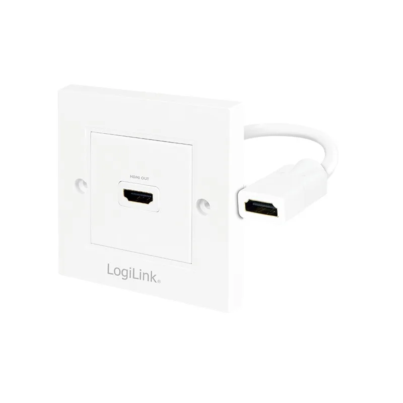 PRIZA video LOGILINK, HDMI (M) la HDMI (M), 4K UHD (3840x2160) la 30Hz, "AH0014" (timbru verde 0.18 lei)