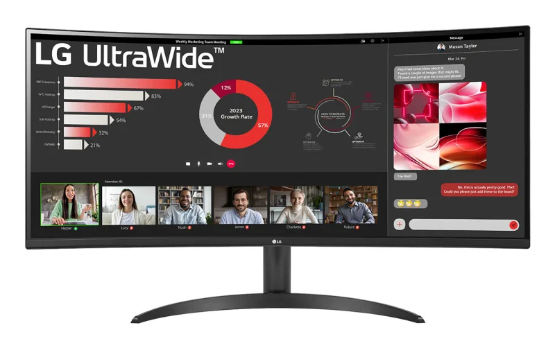 UltraWide 34WR50QK-B Curbat 34 inch UWQHD VA 5 ms 100 Hz HDR "34WR50QK-B" (timbru verde 7 lei)