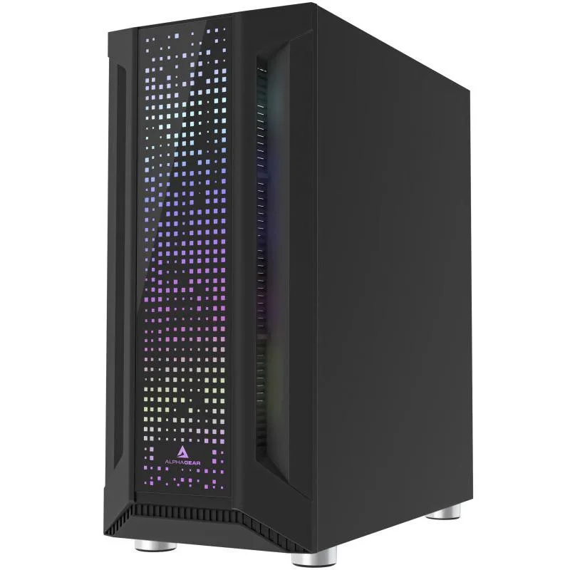 Carcasa ALPHAGEAR Trickster RGB, Mid Tower, Black