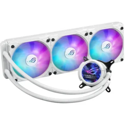 Cooler Procesor ASUS ROG Strix LC III 360 ARGB White Edition, Lichid, 12 cm, 3 ventilatoare, aRGB