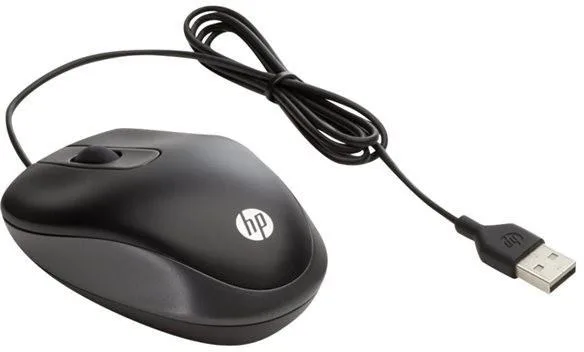 Mouse HP Travel USB Mouse, 1000 DPI, Negru