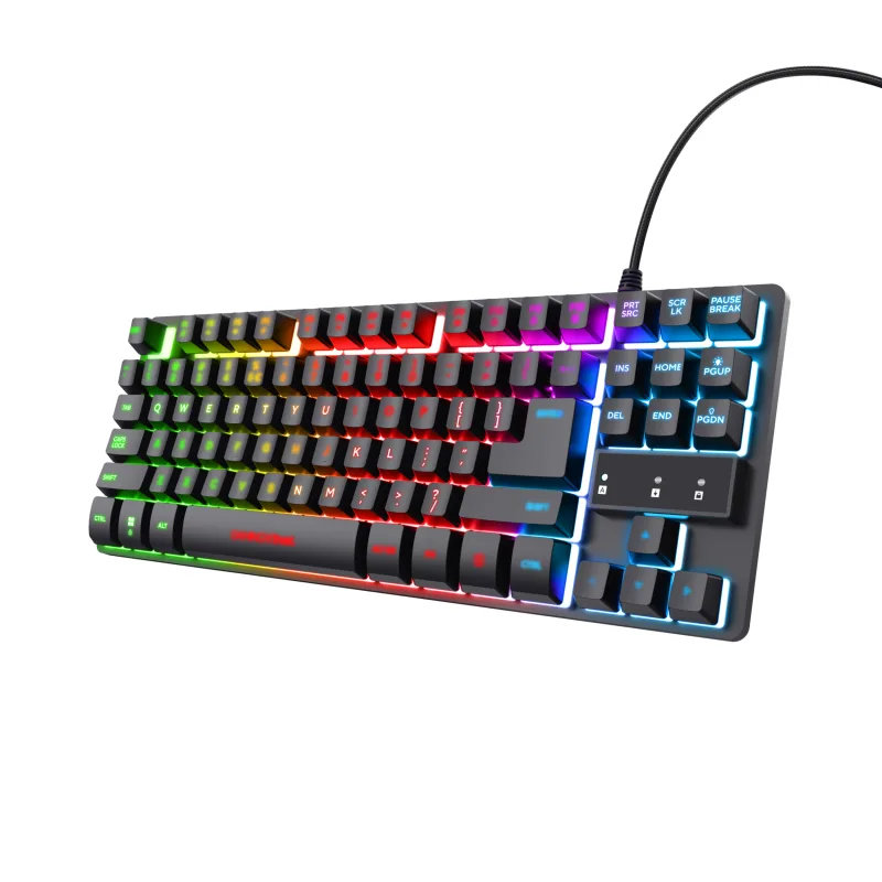TRUST GXT833 THADO TKL KEYBOARD US "23698" (timbru verde 0.8 lei)