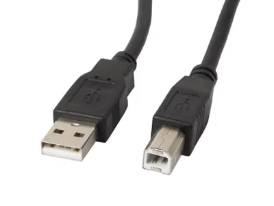 Cablu USB-A(M)  USB-B(M) 2.0 1,8 m negru cu ferită