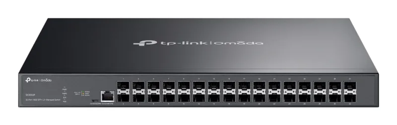 Switch TP-Link cu management L2, Omada 32-Port 10GE SFP+ L2+, 32 × 10 Gbps SFP+ "SX3032F" (timbru verde 2 lei)