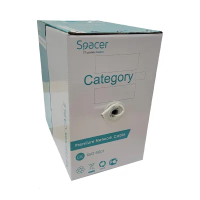 ROLA CABLU  UTP SPACER Cat6, 305m, Cupru-Aluminu, Solid, AWG24, 0.51mm, 0.21mm2,  "SPLC-UCAT6-CCA-305"