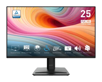 Monitor Consumer MSI PRO MP252 E2, 24.5", 1920 x 1080 pixeli, Black, 2 ani Garantie