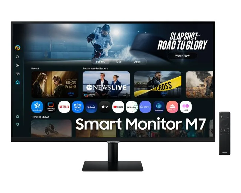Monitor Samsung 32" LS32FM700UUXDU, Diagonal (inch): 32, Diagonal (cm): 81, Aspect ratio: 16:9, Panel: VA, Resolution: 3840x2160, Refresh Rate: 60Hz, Response time GtG: 4ms, Brightness (max): 300 cd/m², Contrast (static) : 3000:1, Viewing angle: