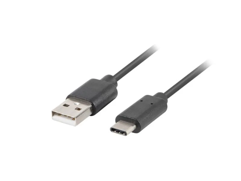 Cablu USB-C(M)  USB-A(M) 2.0 0,5 m negru