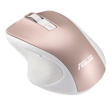 MOUSE Asus, "MW202", PC sau NB, wireless, 2.4GHz, optic, 4000 dpi, butoane/scroll 6/1, , alb / roz, "90XB066N-BMU010" (timbru verde 0.18 lei)