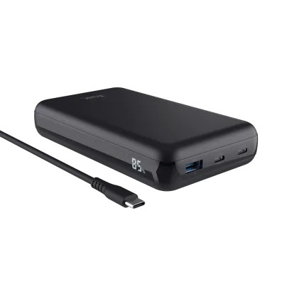Baterie externa pentru laptop Trust Laro, 100W, interval voltaj 5 V - 20 V,  negru