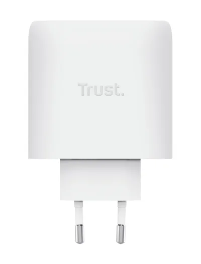 Incarcartor Trust Maxo 65W 4-Port, tehnologie incarcare auto-detect, USB-C, Quick Charge 3.0, Quick Charge 4+, USB PD 3.2 + PPS + SPR-AVS, lungime cablu 2m, alb
