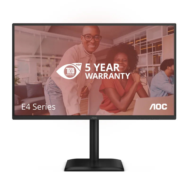 Monitor AOC 27" IPS FHD 1920x1080 120Hz 4ms HDR Mode FlickerFree Boxe 2Wx2 HA Pivot VGA HDMI DisplayPort USB hub 27E4U ( timbru verde 7 lei )