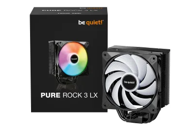 COOLER be quiet "Pure Rock 3 LX" skt. Intel si AMD, racire cu aer, vent. 120mm, 2000 rpm, inaltime 154mm, "BK040" (timbru verde 0.8 lei)