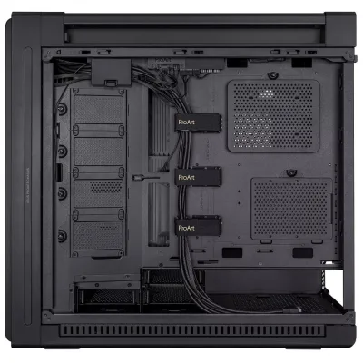 CARCASE Asus PROART PA602 TG ARGB BLACK EATX MID TOWER, Expansion Slots 8, 3 (additional vertical), Pre installed fans (front) 2x 200mm (rear) 1x 140mm "PROART PA602 TG ARGB BLACK"