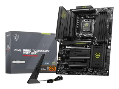 Placa de baza MSI MAG B850 Tomahawk Max WiFi Mainboard, Sockel AM5, AMD B850, ATX, DDR5 "7E62-002R"