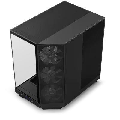 CARCASE NZXT H6 Flow RGB, Compact Dual-chamber, MiddleTower, Negru "CC-H61FB-R1 " (timbru verde 0.08 lei)