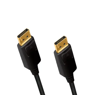 CABLU video LOGILINK, DisplayPort (T) la DisplayPort (T) 1.2, 5m, conectori auriti, rezolutie maxima 4K (3840 x 2160) la 60 Hz, plastic, triplu ecranaj, CCS, negru, "CD0103" (timbru verde 0.8 lei)