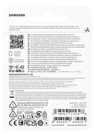 T7 microSD 256GB Card microSDXC™ UHS-I