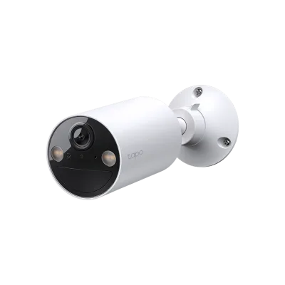 TP-LINK Tapo C410 Smart Wire-Free Indoor/Outdoor Security Camera, sENZOR: 1/2.8” CMOS, lUNGIME FOCALA: 3.17 mm, F1.65, uNGHI VIZUALIZARE: 125° (Diagonal), 111°(Horizontal), 56°(Vertical), IR: 9.1M, Port Micro SD, 1 x max 512GB, Rezolutie: 2K 3MP (2304 ×