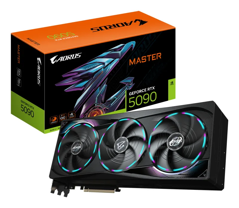 GIGABYTE AORUS GeForce RTX 5090 MASTER 32G, 512 bit, GDDR7, Negru "N5090AORUS M-32GD"