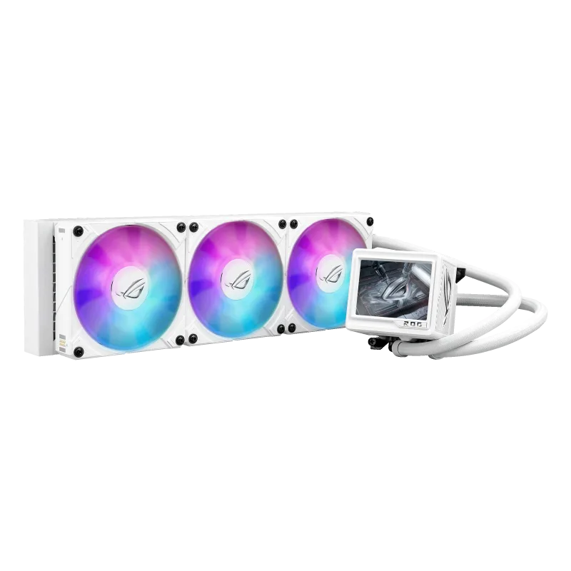 Cooler Procesor ASUS ROG RYUJIN III 360 ARGB EXTREME WHT, Lichid, 12 cm, 3 ventilatoare, aRGB