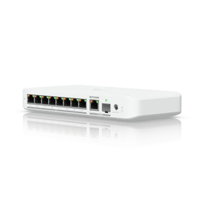Ubiquiti USW-Flex-2.5G-8 POE , capacitate switch 60 Gbps, interfata (8) 2.5/1 GbE RJ45 ports, (1) 10G SFP+ or 10/5/2.5/1 GbE combination port, dimensiuni 212.9 x 99.4 x 33.5 mm